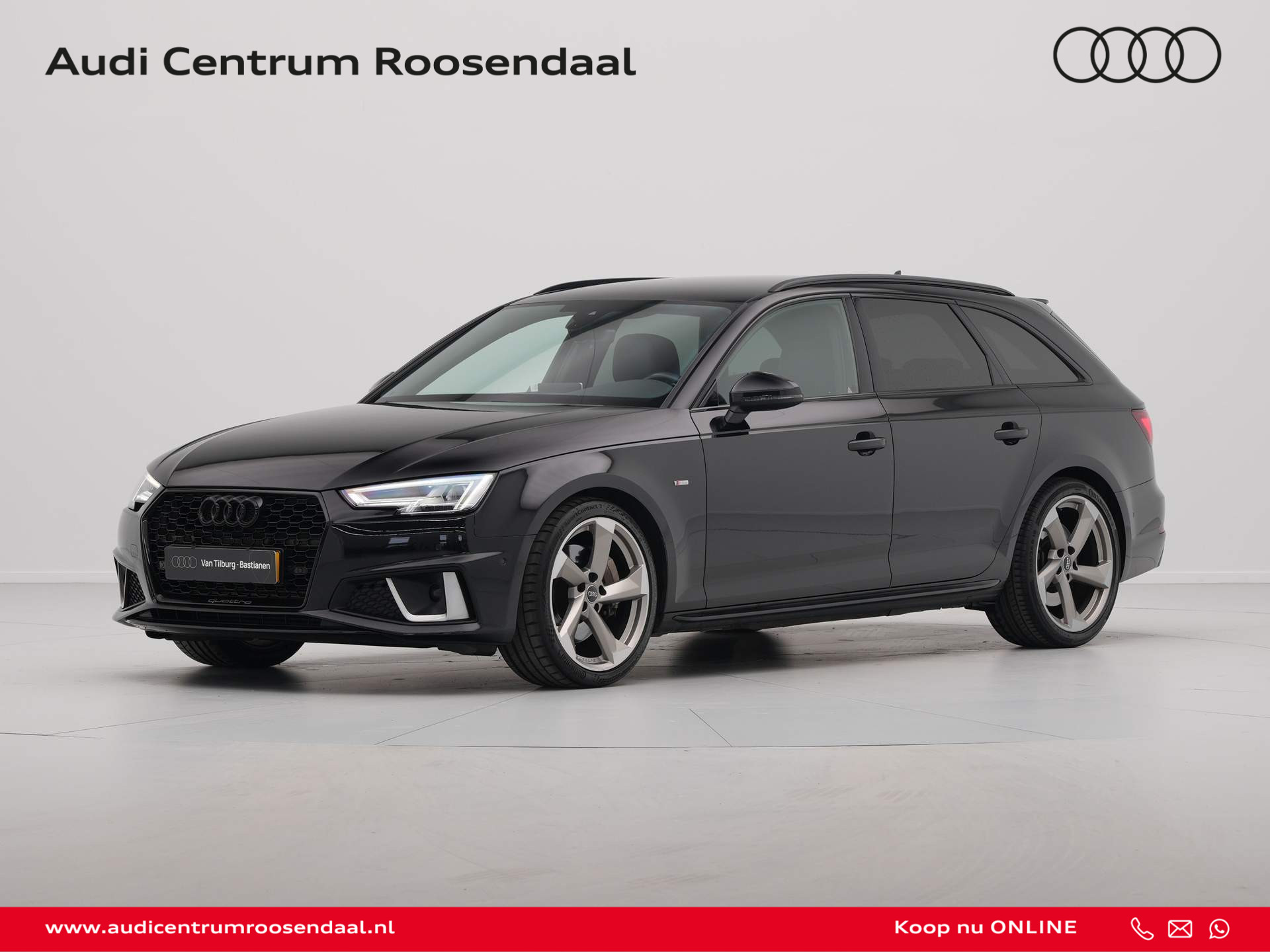 Audi - A4 Avant 2.0 TFSI 252pk Quattro Sport S line black edition - 2018